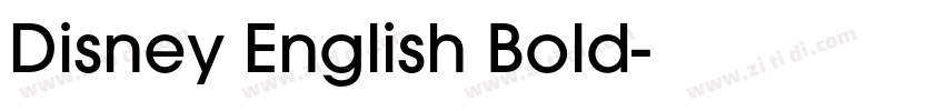 Disney English Bold字体转换 Disney English Bold字体转换